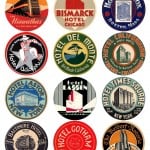 Vintage Travel Labels - US